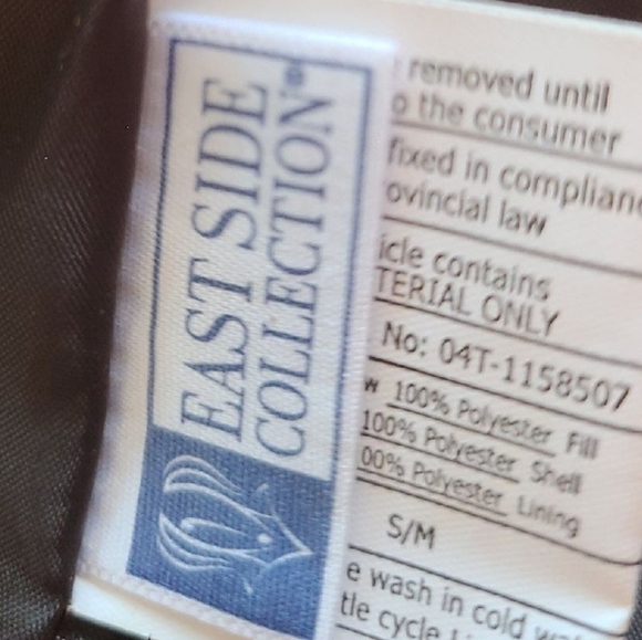 Eastside collection small dog coat color brown size s/m - Picture 4 of 11